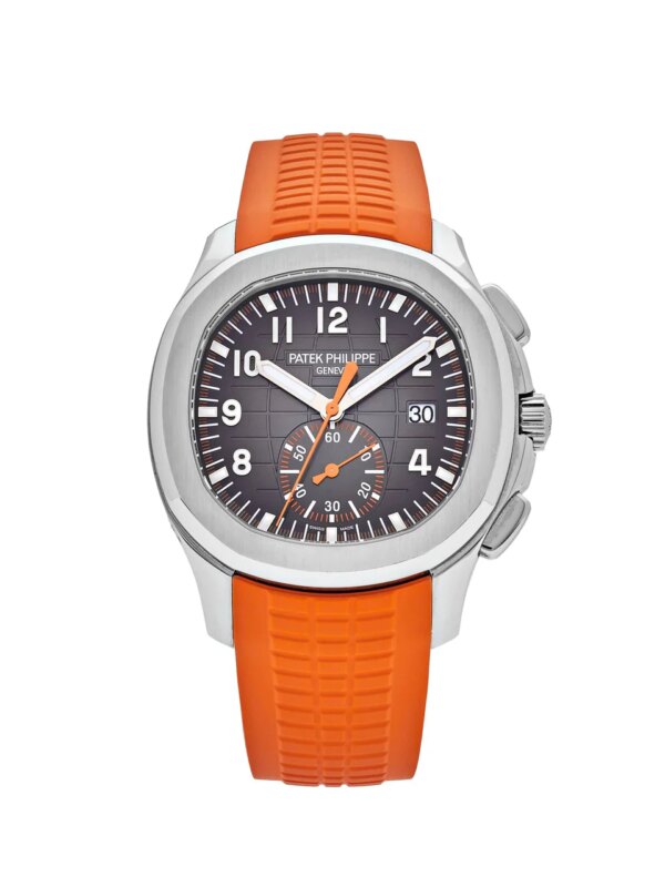 2023 Patek Philippe Aquanaut Chronograph 5968A-001 Stainless Steel Black Dial.