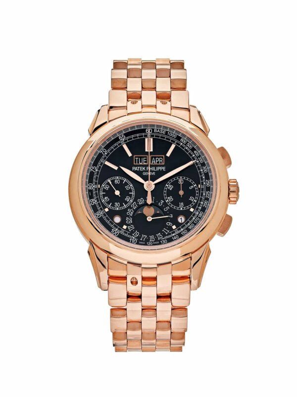 Patek Philippe Grand Complications Chronograph Perpetual Calendar 5270/1R-001 with a 41mm rose gold case, showcasing a luxurious blend of complications and timeless craftsmanship.