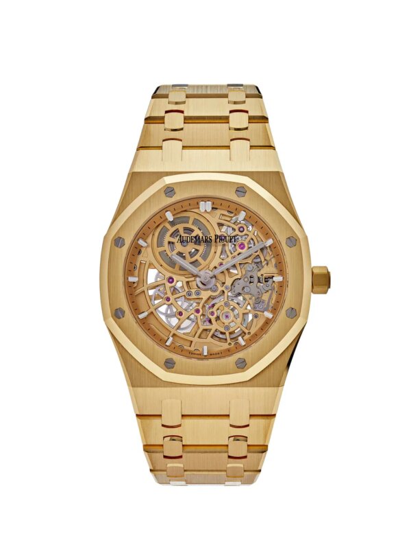 Audemars Piguet Royal Oak 16204BA.OO.1240BA.01 luxury watch in yellow gold, featuring a 39mm case and matching bracelet, crafted in 2023.