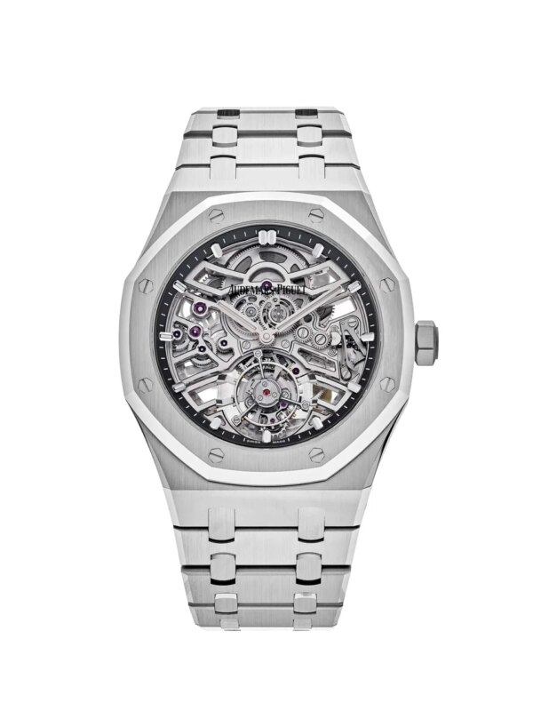 Audemars Piguet Royal Oak 26735ST.OO.1320ST.02 Flying Tourbillon Stainless Steel Openworked with 41mm case and automatic movement.