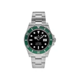 Rolex Submariner Date 126610LV 'Starbucks' in stainless steel with a black dial, green Cerachrom bezel, and Oyster bracelet. Iconic 2021 luxury dive watch.